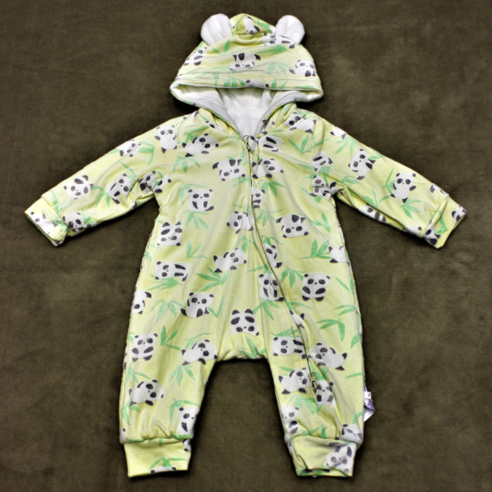 Комбинезон детский "Панда 1", рост 73 см, цвет жёлтый