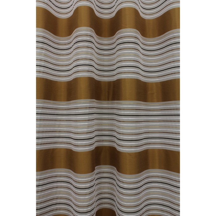 Тюль Зебра, ш. 145 х в. 260 см, светло-коричневый, 100% полиэстер