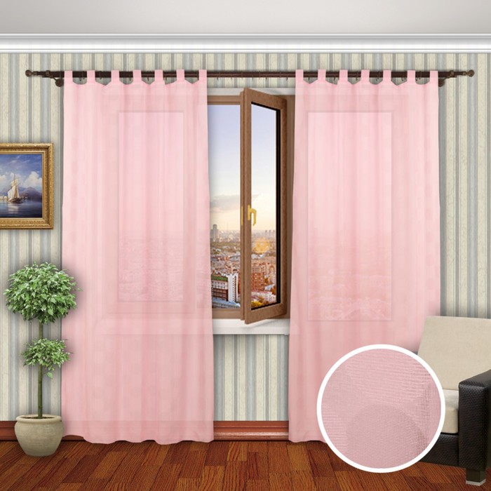 Шторы "Блюз", размер 150х260 см-2 шт. цвет 815