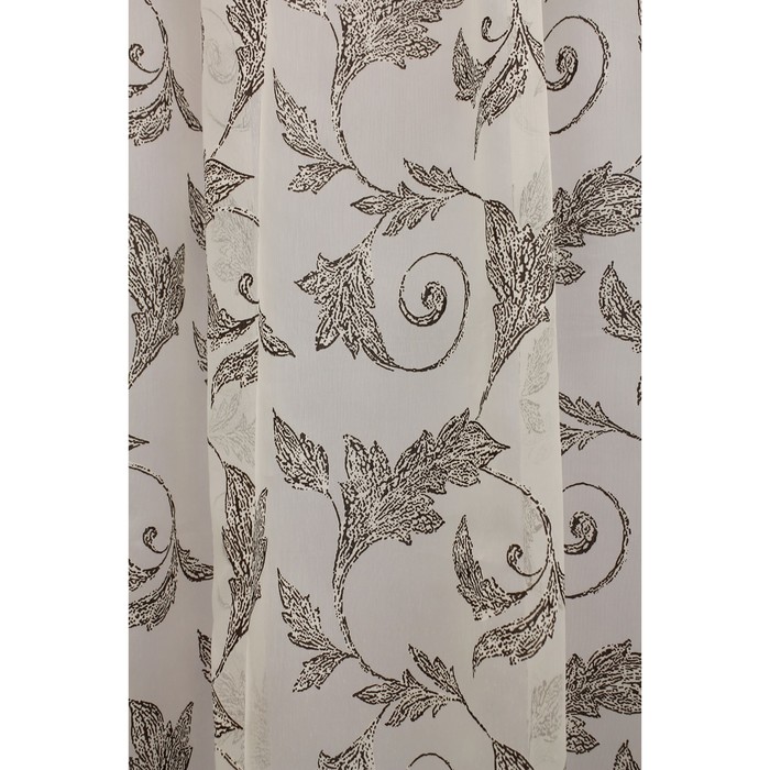 Тюль Изабелла, ш. 300 х в. 260 см, коричневый, 100% полиэстер