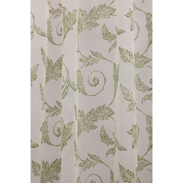 Тюль Изабелла, ш. 300 х в. 260 см, зелёный, 100% полиэстер