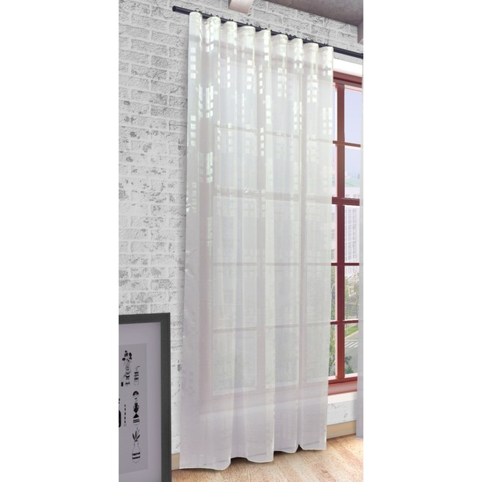 Тюль Квадро, ш. 300 х в. 280 см, белый, 100% полиэстер