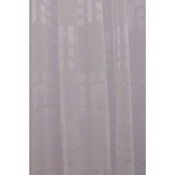 Тюль Квадро, ш. 300 х в. 280 см, белый, 100% полиэстер