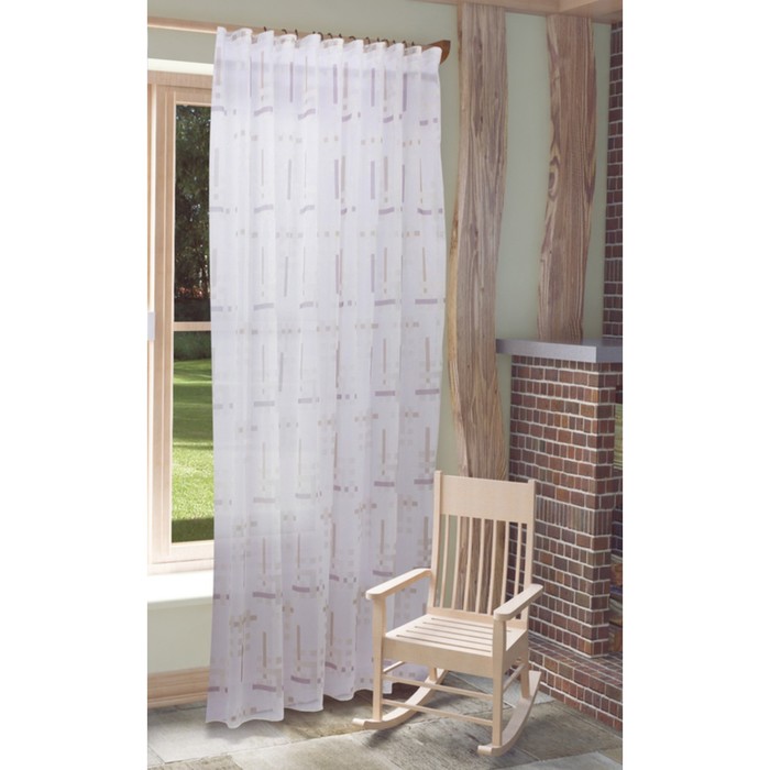 Тюль Квадро, ш. 300 х в. 280 см, сиреневый, 100% полиэстер