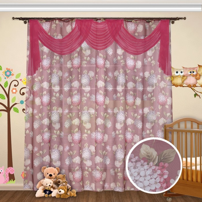 Шторы "Браво", размер 260х400 см-1 шт. цвет 185