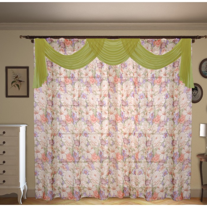 Шторы "Браво", размер 260х400 см-1 шт. цвет 205