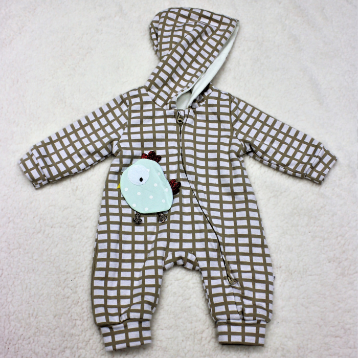 Комбинезон детский "Цыпленок", рост 80 см, цвет бежевый