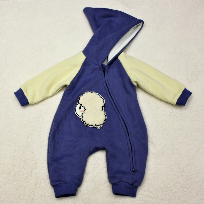 Комбинезон детский "Ягнёнок", рост 73 см, цвет синий