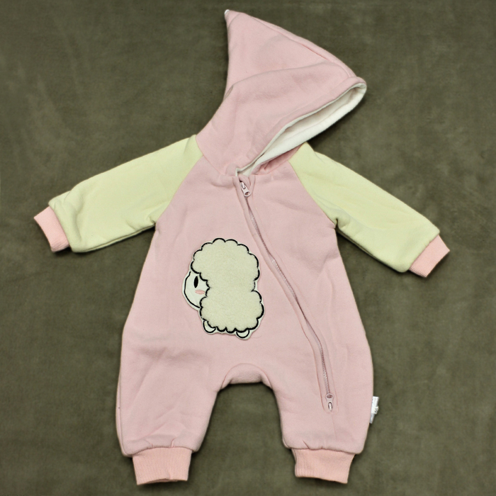 Комбинезон детский "Ягнёнок", рост 66 см, цвет розовый