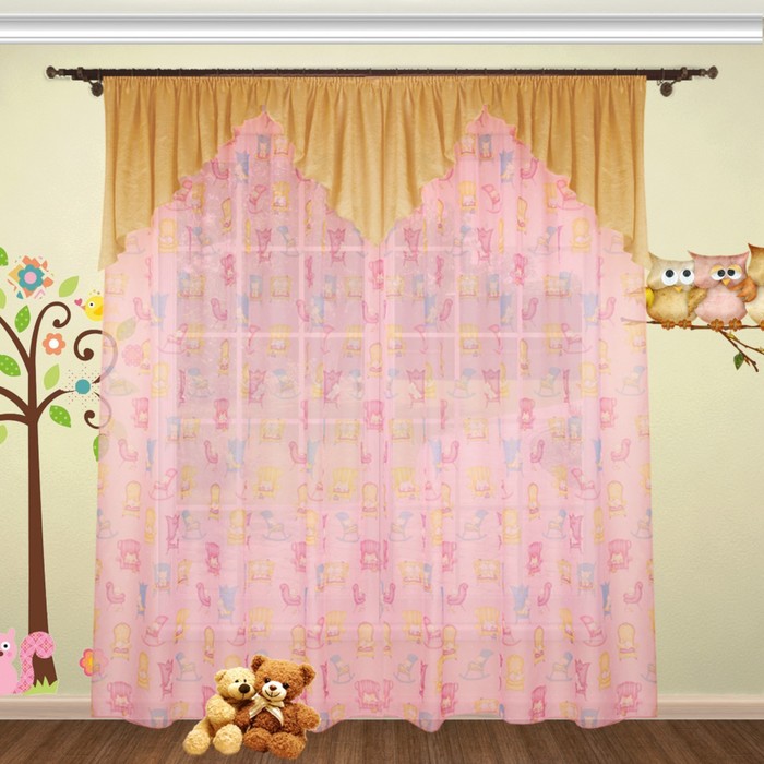 Шторы "Гармония", 260х400 см-1 шт., ламбрекен 90х700  см цвет 20