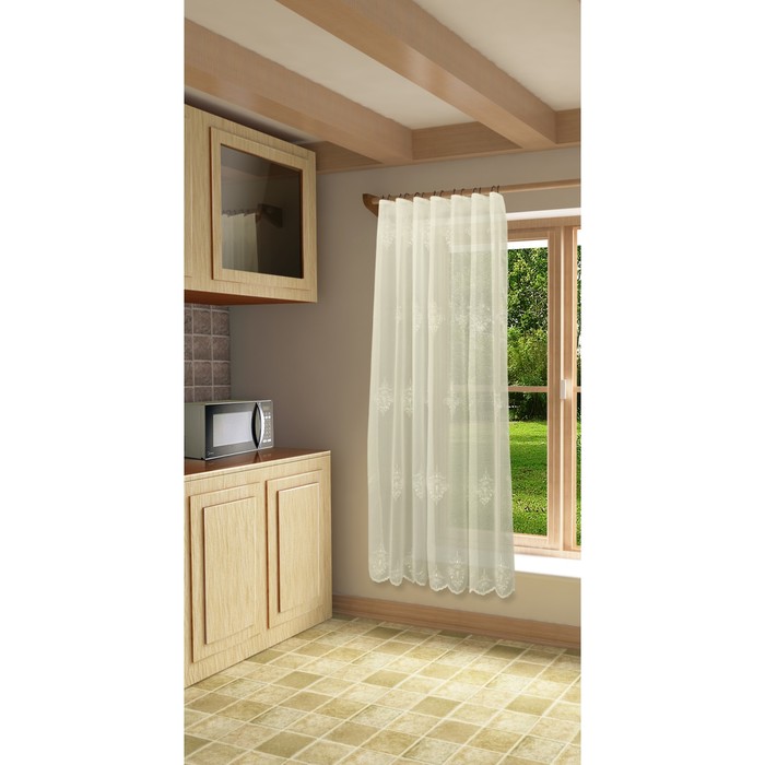 Тюль Амели, ш. 300 х в. 280 см, бежевый, 100% полиэстер