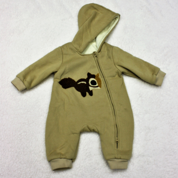 Комбинезон детский "Бурундучёк", рост 73 см, цвет бежевый