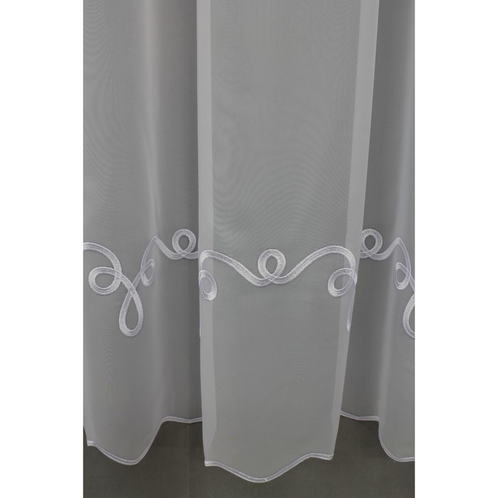 Тюль Салли, ш. 250 х в. 260 см, белый, 100% полиэстер