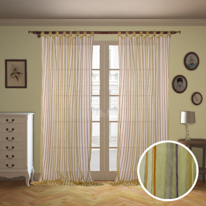 Шторы "Грация", размер 180х300 см-2 шт., органза цвет 305