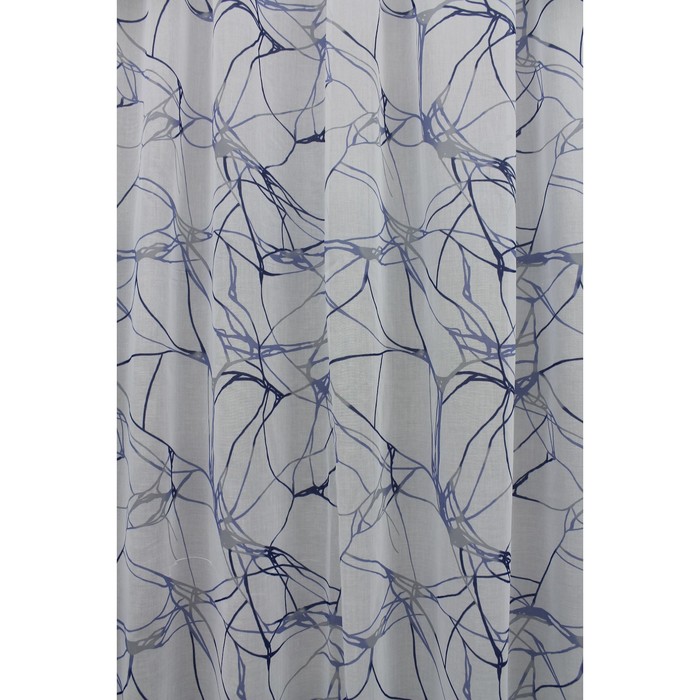 Тюль Вида, ш. 400 х в. 260 см, голубой, 100% полиэстер