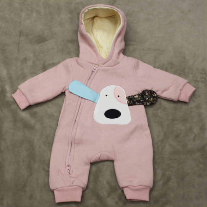 Комбинезон детский "Собачка", рост 73 см, цвет розовый