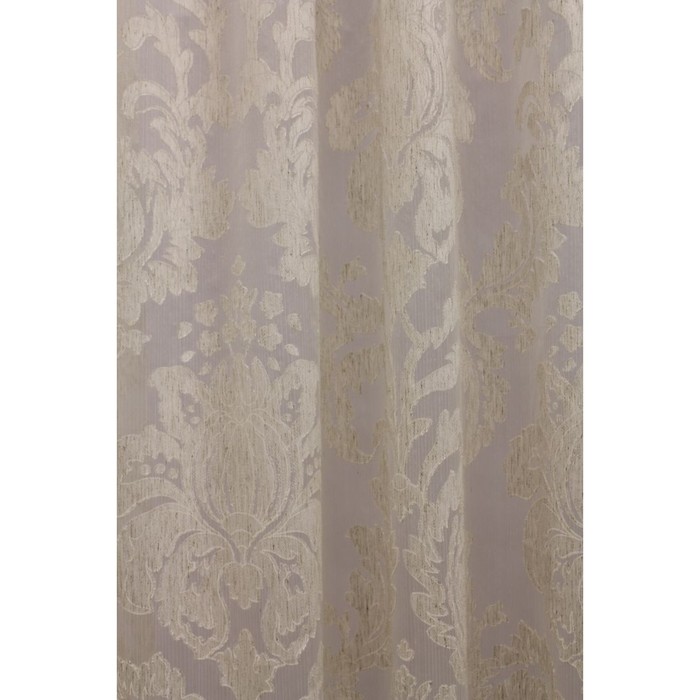 Тюль Рейна, ш. 300 х в. 280 см, бежевый, 70% вискоза, 30% полиэстер