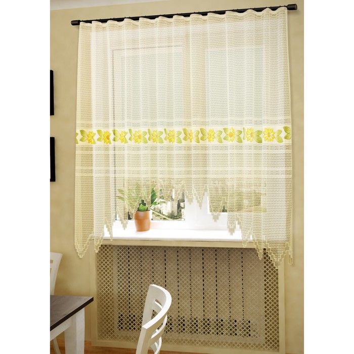 Тюль Амфора, ш. 320 х в. 190 см, бежевый, 100% полиэстер