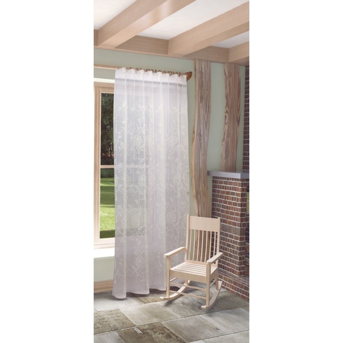 Тюль Кива, ш. 300 х в. 280 см, белый, 100% полиэстер