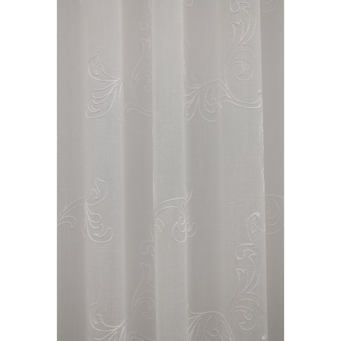 Тюль Дора, ш. 300 х в. 260 см, белый, 100% полиэстер