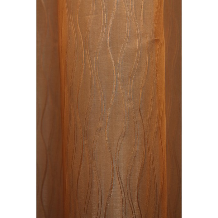 Тюль Маргарет, ш. 300 х в. 260 см, терракот, 100% полиэстер