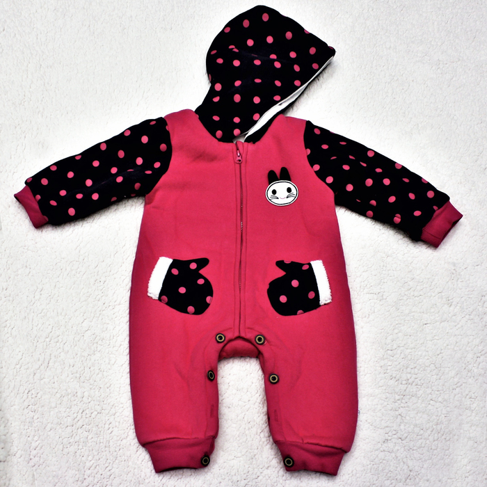 Комбинезон детский "Варежка", рост 90 см, цвет красный