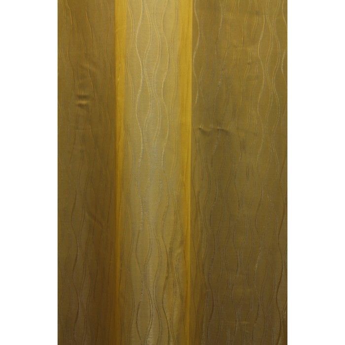 Тюль Маргарет, ш. 300 х в. 260 см, золотистый, 100% полиэстер