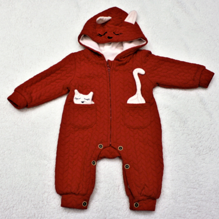 Комбинезон детский "Котёнок", рост 80 см, цвет красный