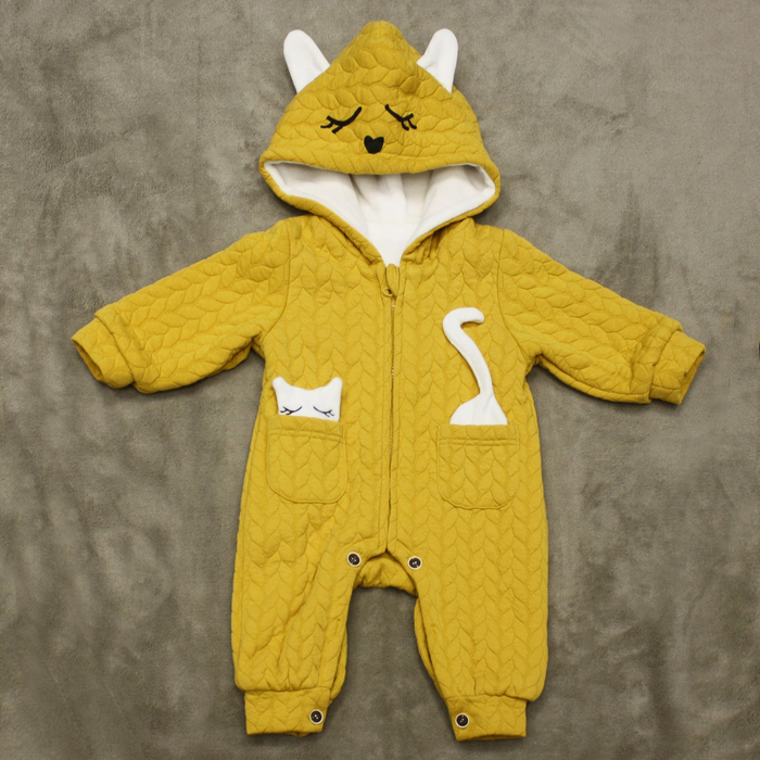 Комбинезон детский "Котёнок", рост 73 см, цвет жёлтый