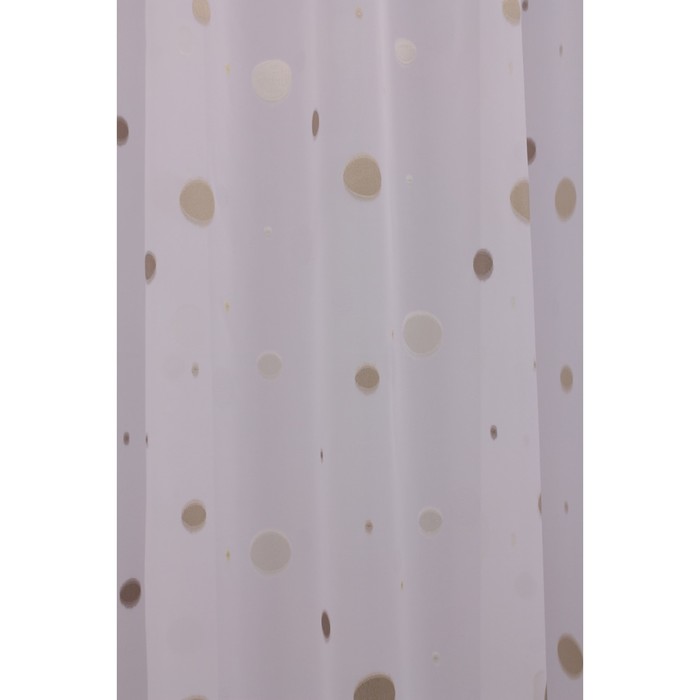 Тюль Джесика, ш. 300 х в. 280 см, бежево-коричневый, 100% полиэстер