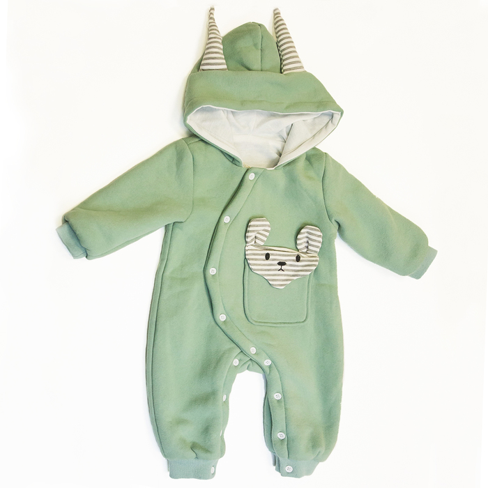 Комбинезон детский "Мышонок", рост 90 см, цвет зелёный