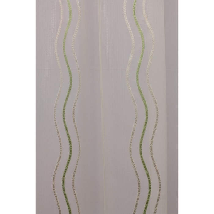 Тюль Клерис, ш. 300 х в. 280 см, бежево-салатовый, 100% полиэстер