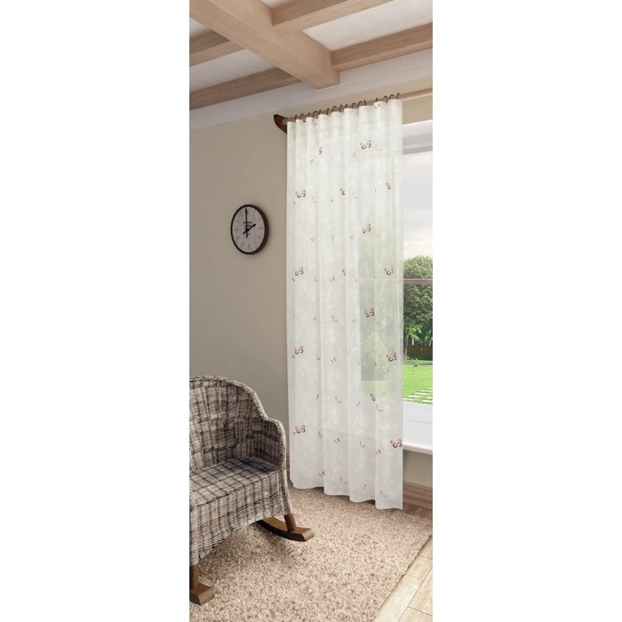 Тюль Батерфляй, ш. 300 х в. 280 см, бежевый, 100% полиэстер