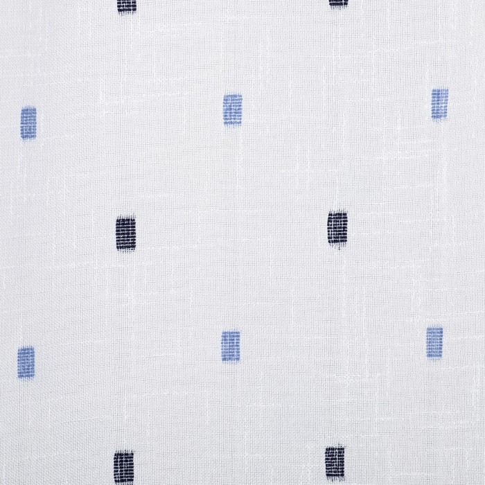 Тюль "Этель" 200х260 см Геометрия голубой 100% п/э