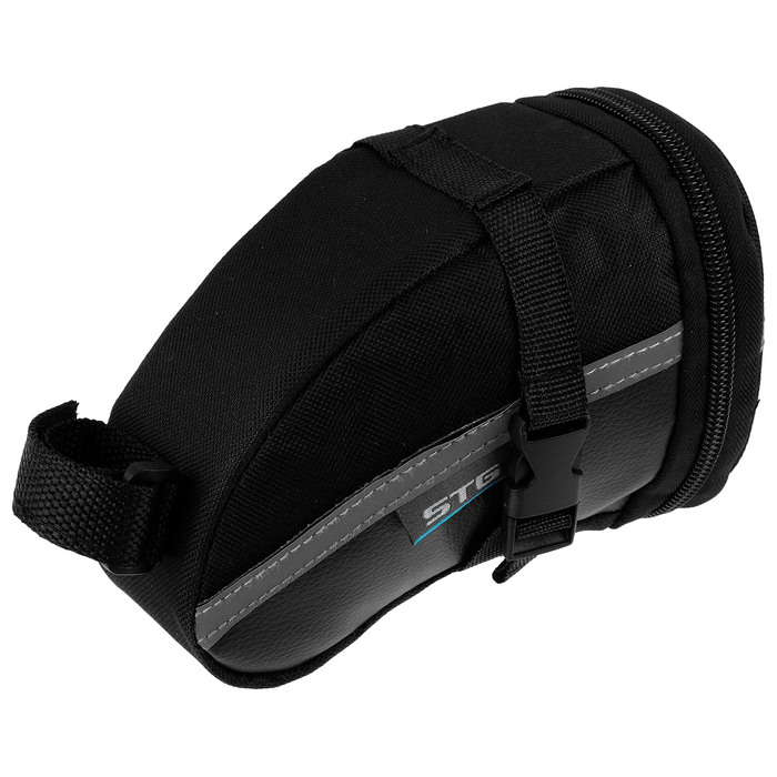 Велосумка под седло STG 13196, цвет черный