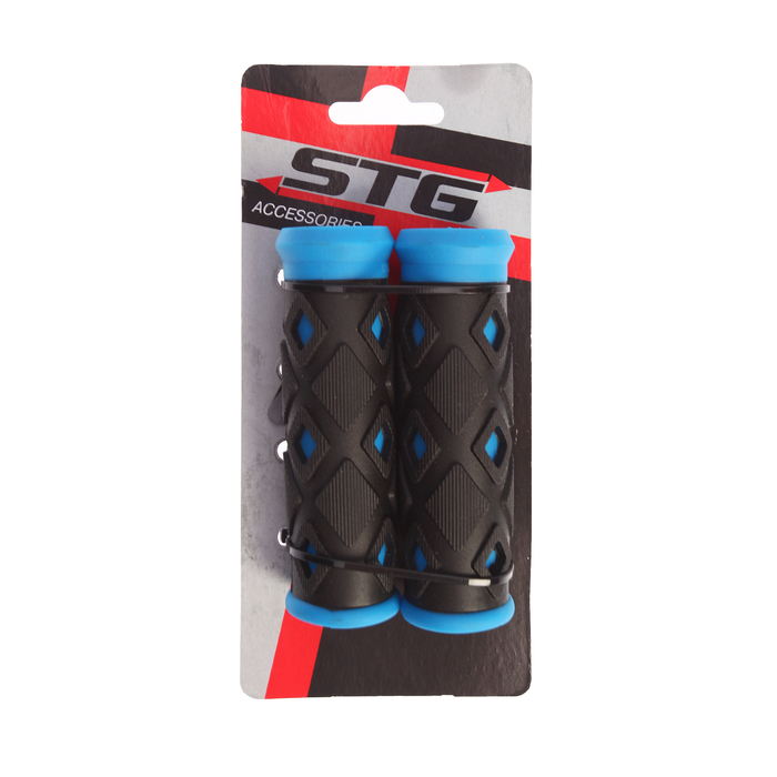 Грипсы ХD-113B, 95мм, черно-синие