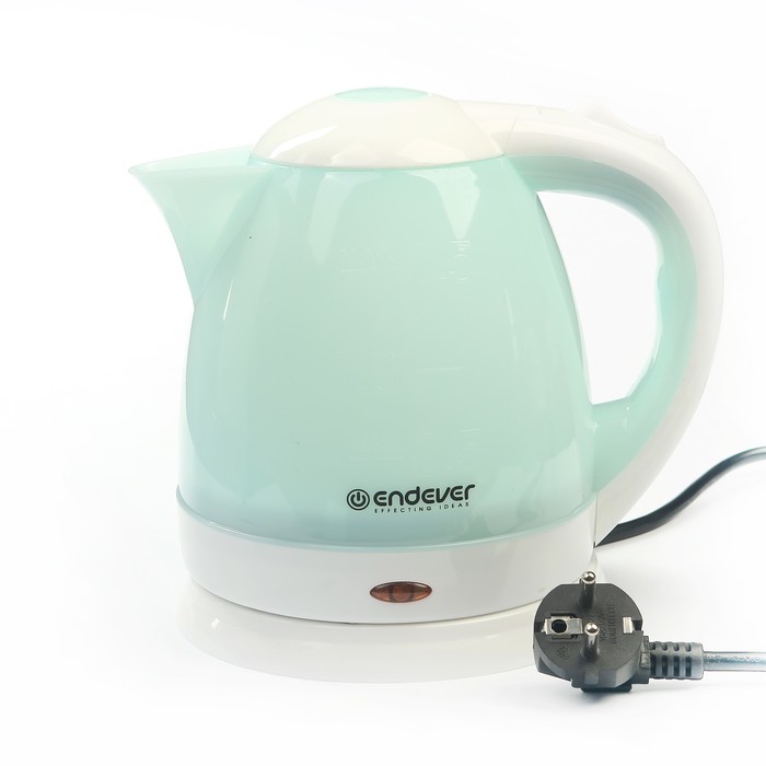 Чайник электрический Endever Skyline KR-347, 2200 Вт, 1.5 л, голубой