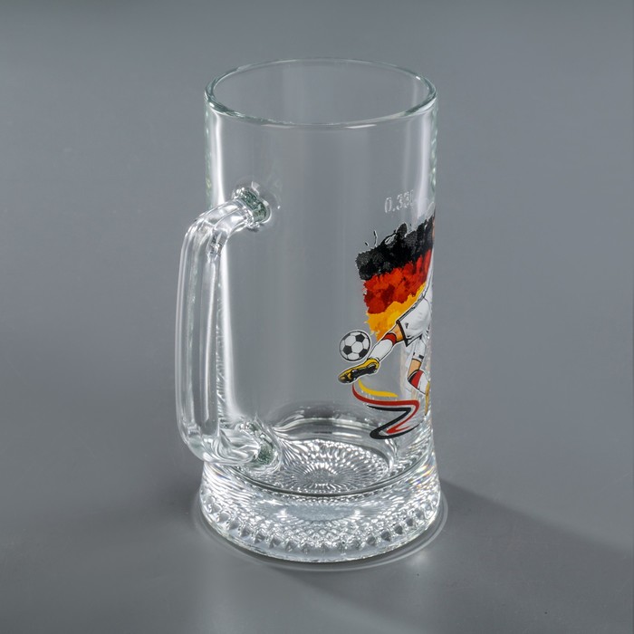 Кружка для пива 320 мл "Мировой футбол", МИКС