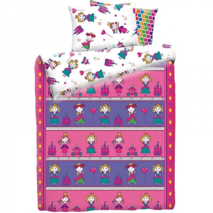 КПБ «Принцессы» 1,5 сп, размер 150х215 см, 145х210 см, 50х70 см-1 шт, бязь