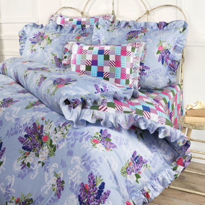 КПБ Lavender дуэт, размер 240х260 см, 145х210 см-2 шт, 50х70 см, 70х70 см по 2 шт, сатин