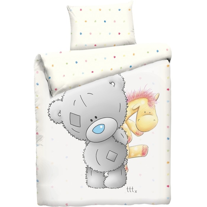 КПБ Teddy baby, размер 100х145 см, 110х145 см, 40х60 см-1 шт, бязь