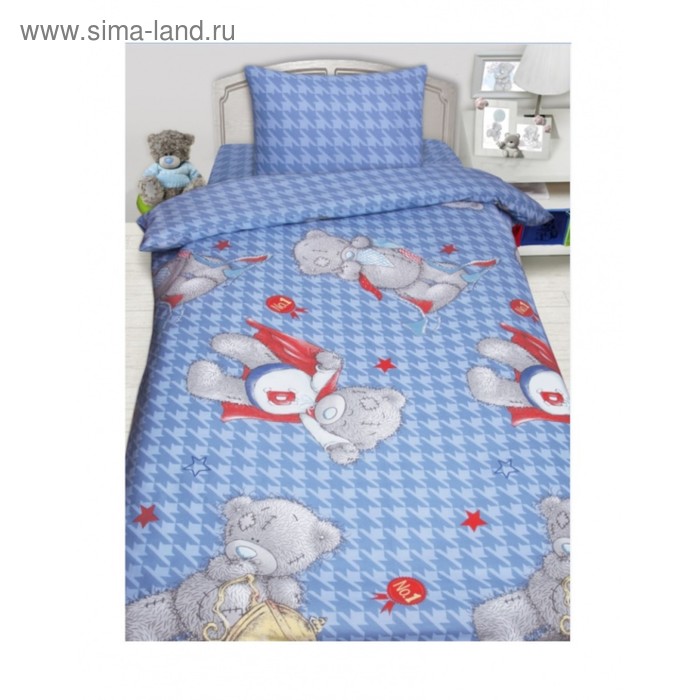 

Постельное бельё 1.5 сп Teddy, размер 150х215 см, 145х210 см, 50х70 см - 1 шт