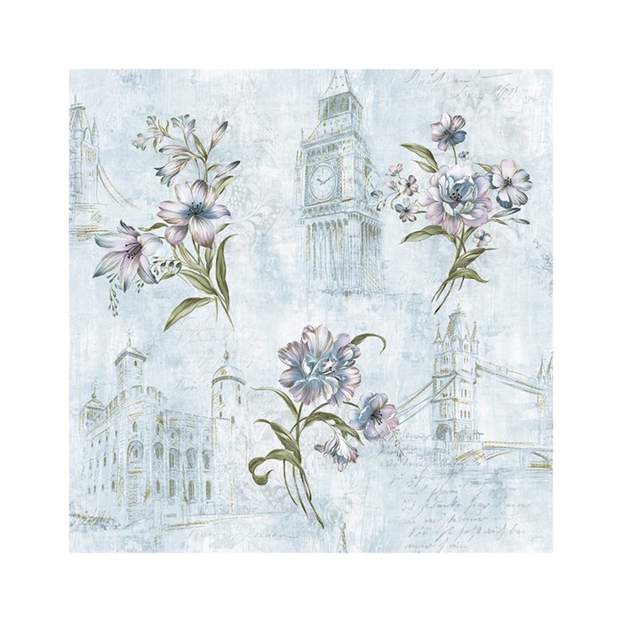 Обои бумажные Саратов Ф528-01 "Лондон-Л+", 0.53 х 10 м