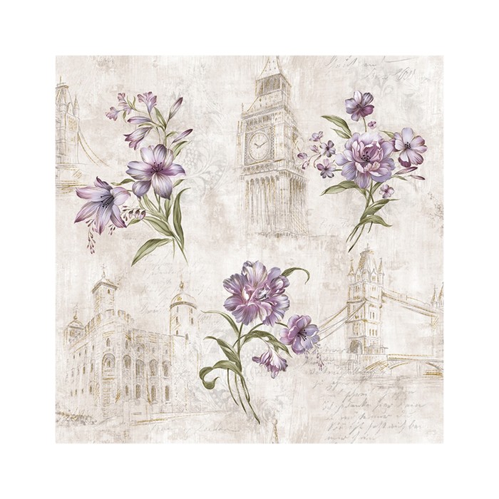 Обои бумажные Саратов Ф528-02 "Лондон-Л+", 0.53 х 10 м