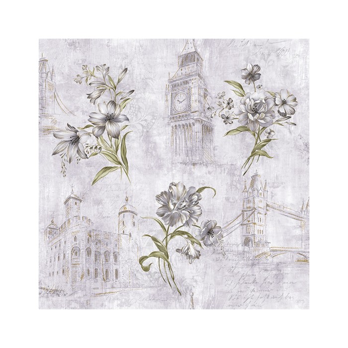 Обои бумажные Саратов Ф528-06 "Лондон-Л+", 0.53 х 10 м