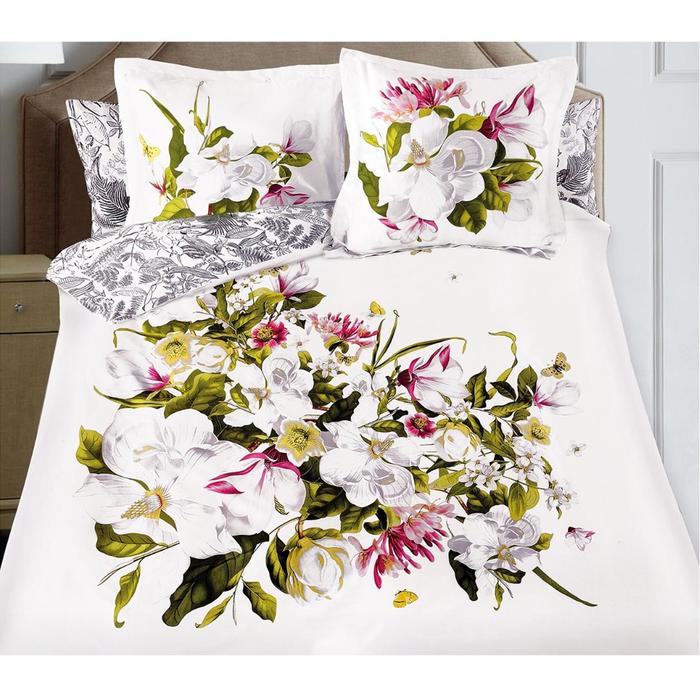 КПБ Magnolia евро, размер 240х260 см, 200х220 см, 50х70 см, 70х70 см по 2 шт, сатин