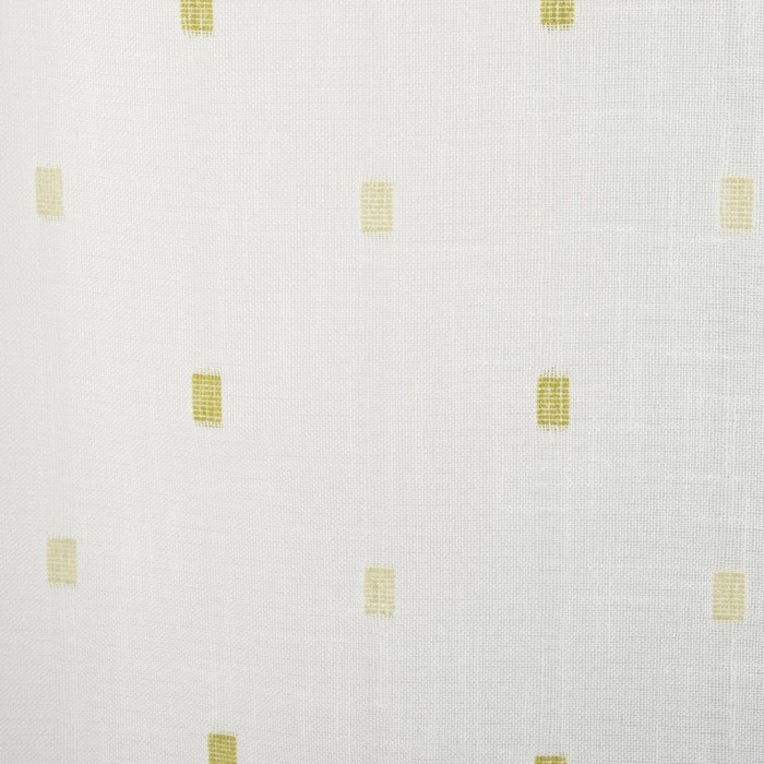 Тюль "Этель" 200х260 см Геометрия зеленый 100% п/э