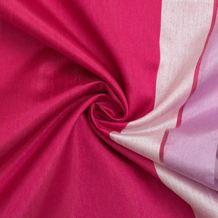 Тюль "Этель" 140х280 Гамма розовый (вертикальная полоса) б/утяжелителя, 100% п/э