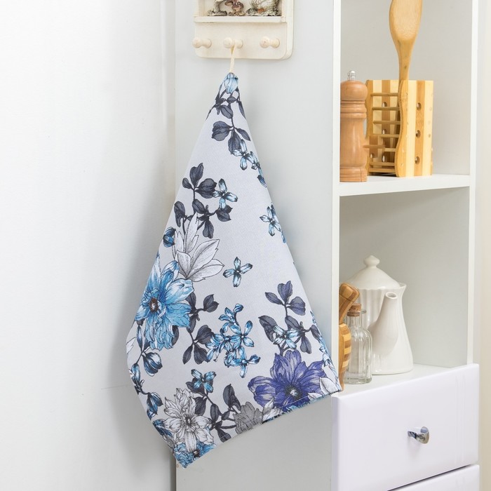 Набор Доляна (фартук 65х45 см + полотенце 45х60 см с петелькой) рогожка, 100% хлопок