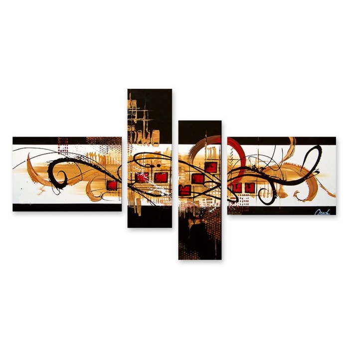 Модульная картина "Узоры" 120*63 см